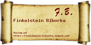Finkelstein Bíborka névjegykártya